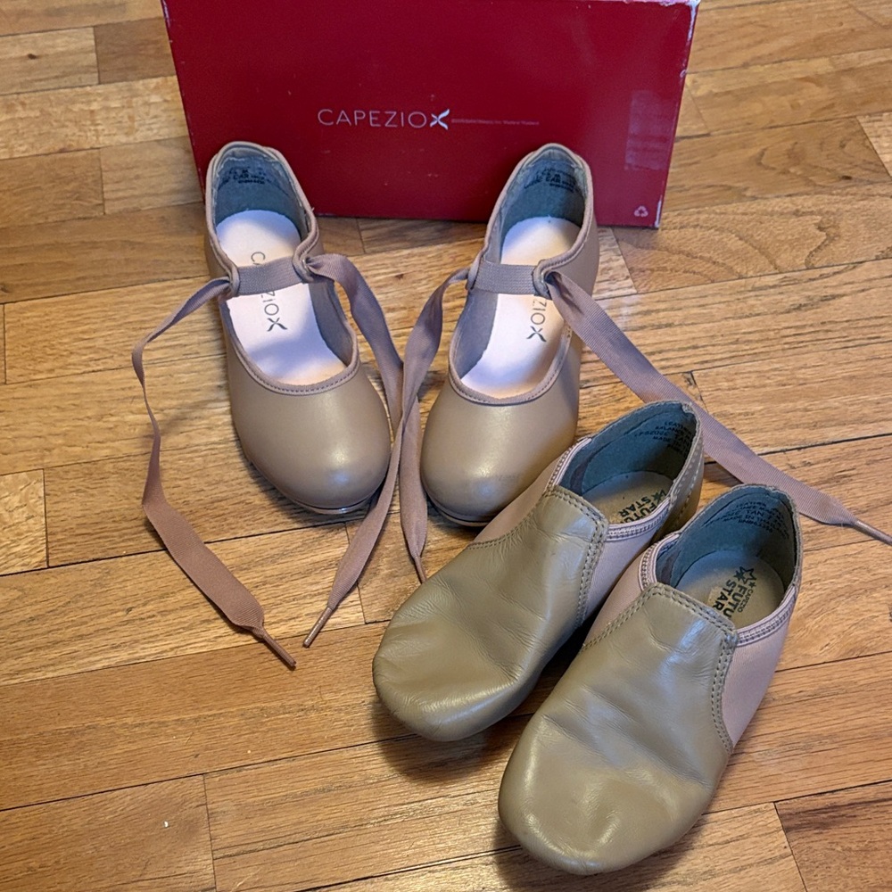 Capezio Kids Beige Dress Shoes
